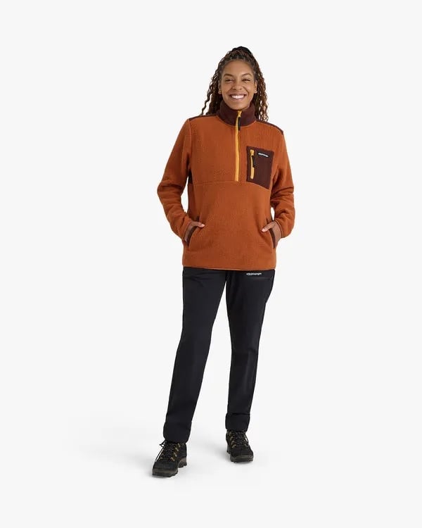 Blusa Galapagos Fleece Sherpa Unissex - Terracota e Marrom