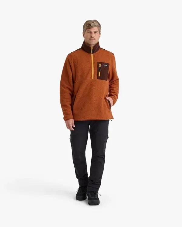 Blusa Galapagos Fleece Sherpa Unissex - Terracota e Marrom