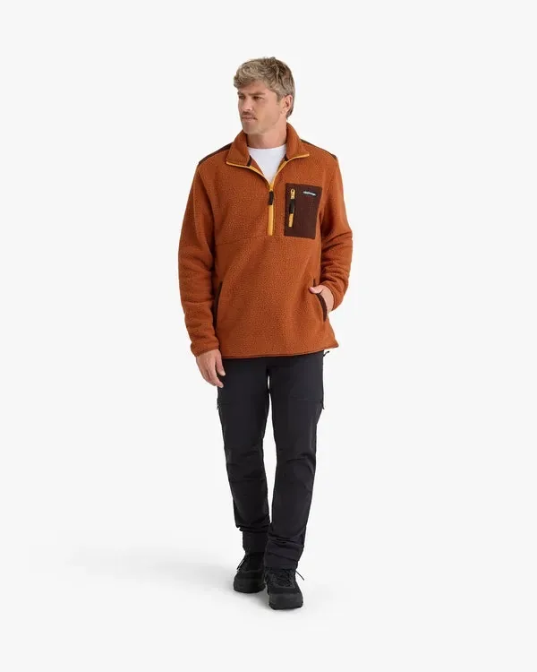 Blusa Galapagos Fleece Sherpa Unissex - Terracota e Marrom