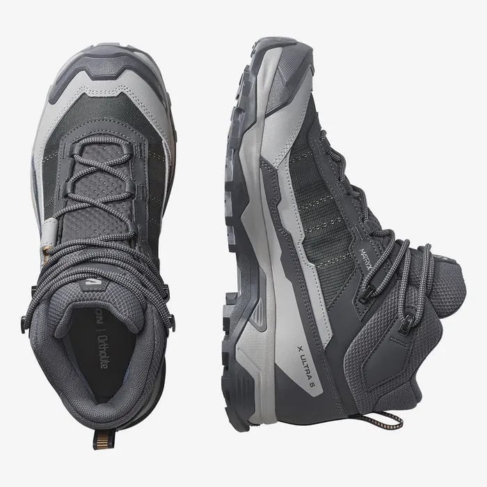 Bota Salomon X Ultra 5 Mid GTX Fem - Cinza