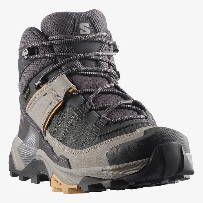 Bota Salomon X Ultra 5 Mid GTX Fem - Cinza