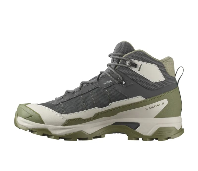 Bota Salomon X Ultra 5 Mid GTX Masc - Verde/Cinza
