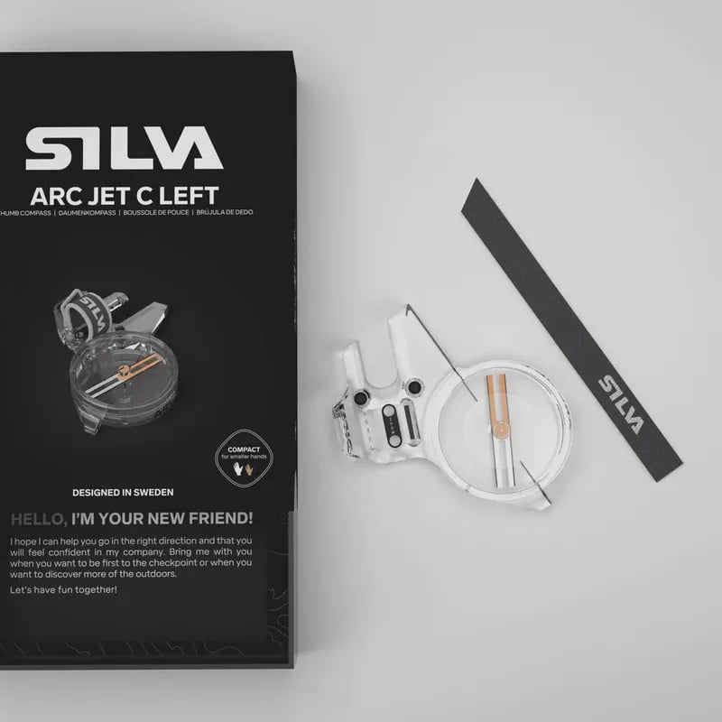 Bússola de Polegar Silva Arc Jet C Left MN