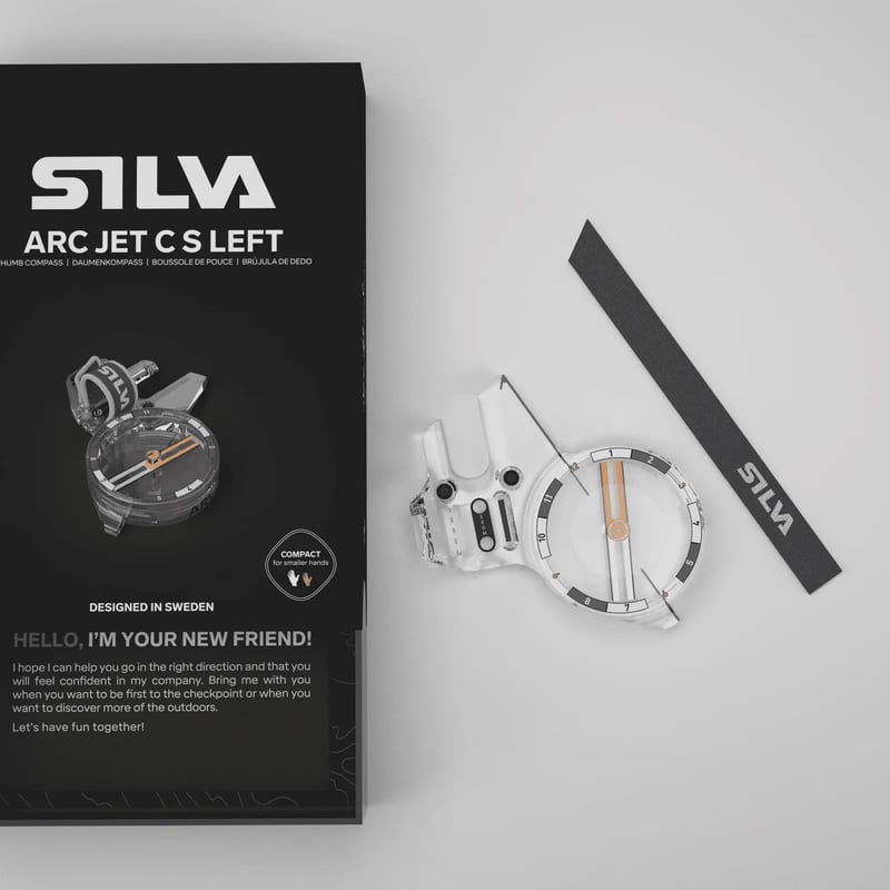 Bússola de Polegar Silva Arc Jet CS Left ME