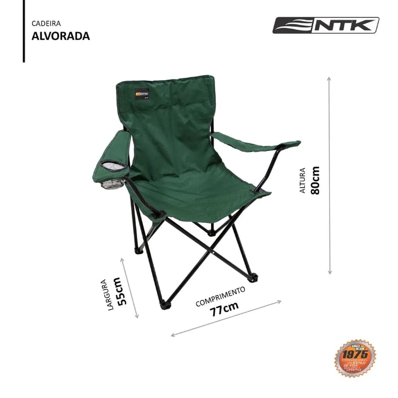 Cadeira Dobrável NTK Alvorada - Verde