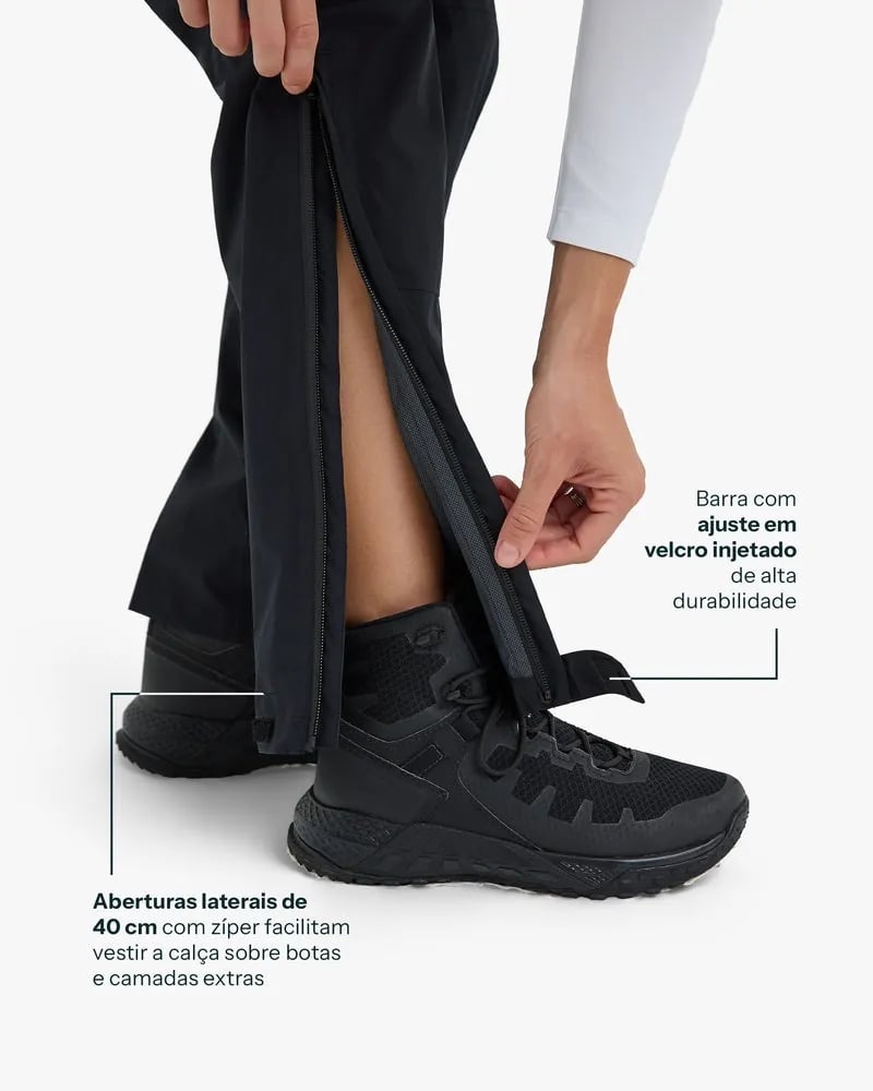 Calça Galapagos Darwin Storm Fem - Preto (Impermeável)