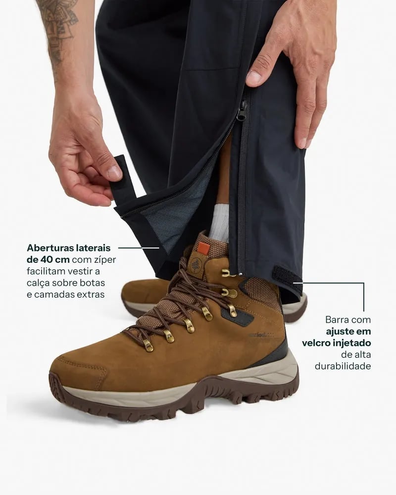 Calça Galapagos Darwin Storm Masc - Preto (Impermeável)