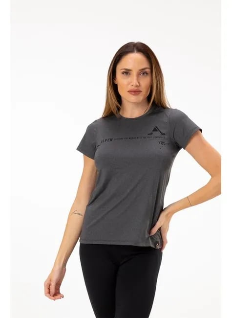 Camisa Alpen UV Dry High Fem - Mescla Escuro