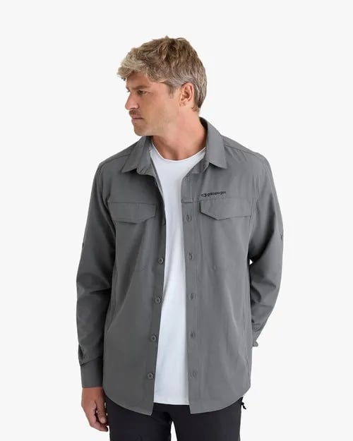 Camisa Galapagos Técnica Defender UV50+ Masc - Chumbo