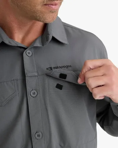Camisa Galapagos Técnica Defender UV50+ Masc - Chumbo