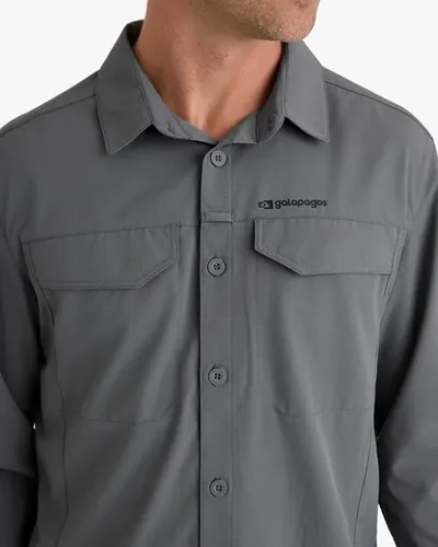 Camisa Galapagos Técnica Defender UV50+ Masc - Chumbo