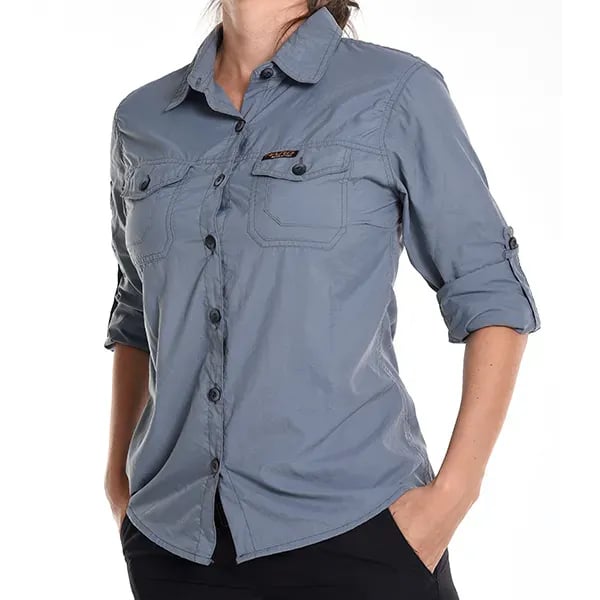 Camisa Hard Safari Fem - Cinza Azulado