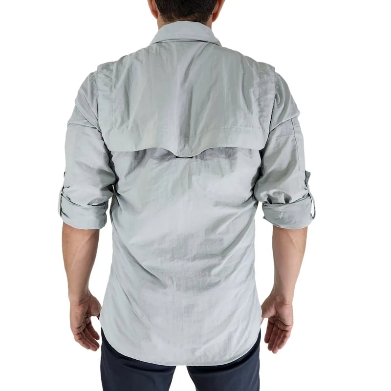 Camisa Hard Safari UV50+ Masc Gelo