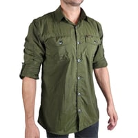 Camisa Hard Safari UV50+ Masc Verde Musgo
