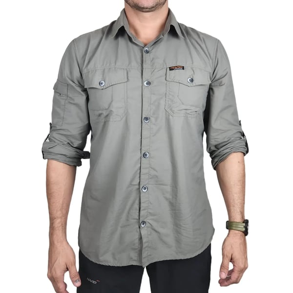 Camisa Hard Safari UV50+ Masc Cimento