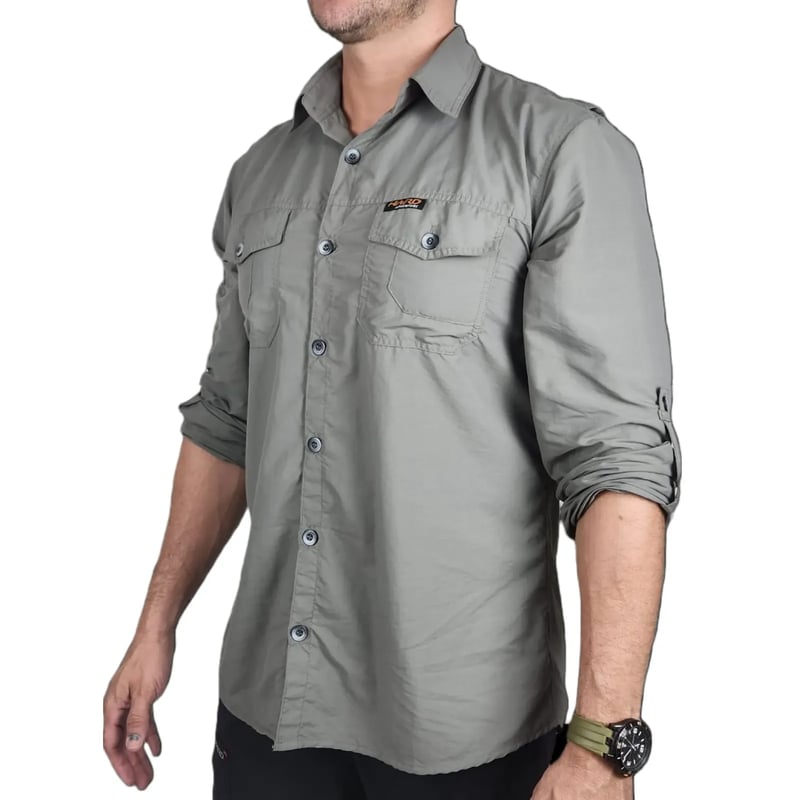 Camisa Hard Safari UV50+ Masc Cimento