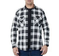 Camisa Invictus Lumberjack Summer Masc - Preto/Branco/Verde GGG