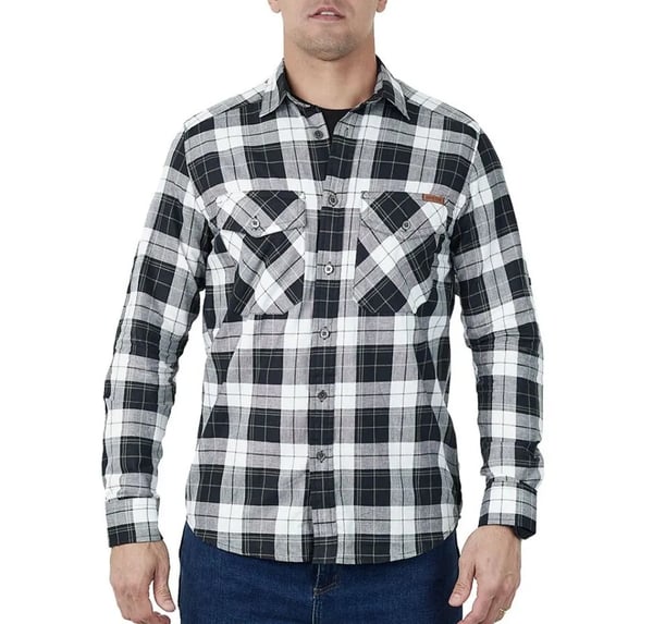 Camisa Invictus Lumberjack Summer Masc - Preto/Branco/Verde GGG