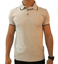 Camisa Polo Jab Basica Friso Masc Cinza Claro