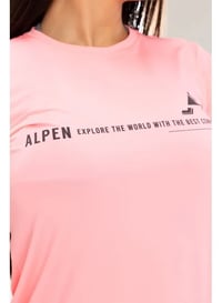 Camiseta Alpen Uv Dry Low Fem - Rosa Neon