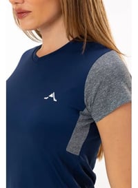 Camiseta Alpen UV Hand Back Fem - Azul Marinho