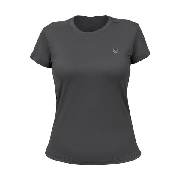 Camiseta Curtlo Active Fresh MC Fem Chumbo