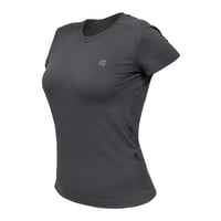 Camiseta Curtlo Active Fresh MC Fem Chumbo