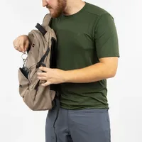 Camiseta Curtlo Active Fresh MC Masc Verde Musgo