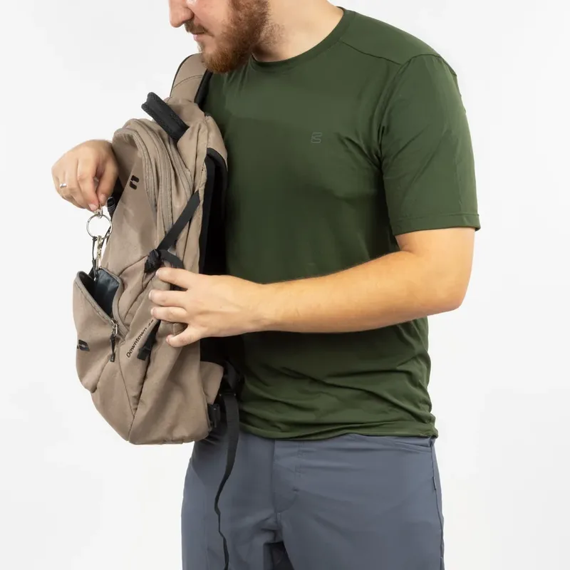 Camiseta Curtlo Active Fresh MC Masc Verde Musgo