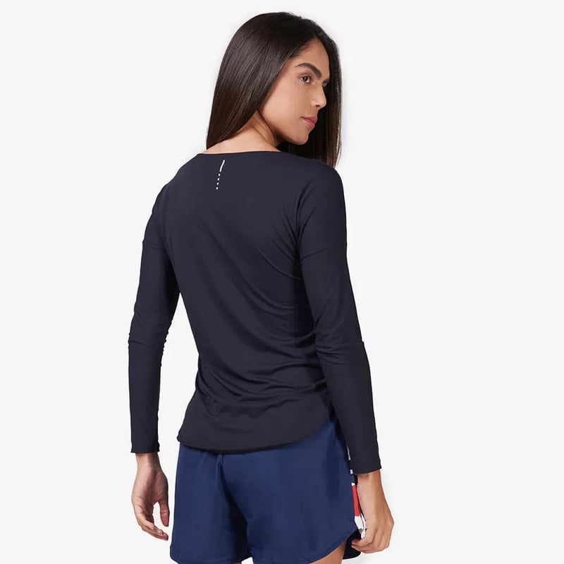 Camiseta Fila Bio ML Fem - Preto