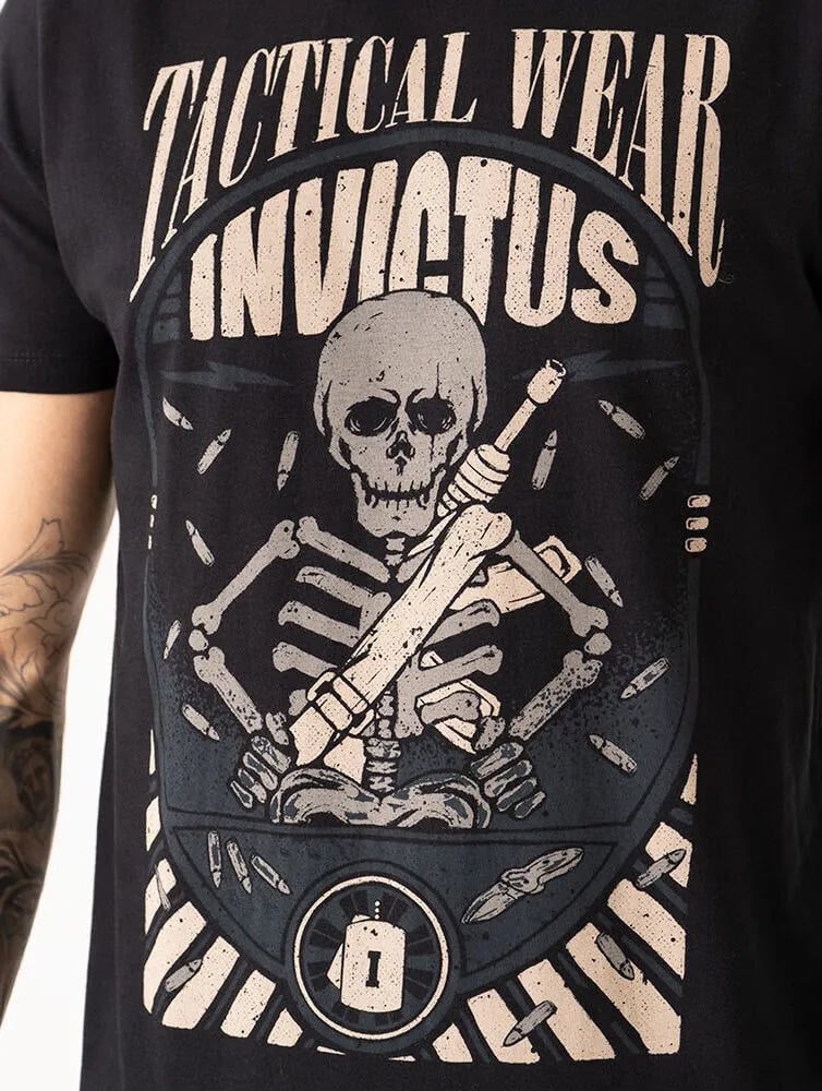 Camiseta Invictus Concept Until The Bones Masc - Preto
