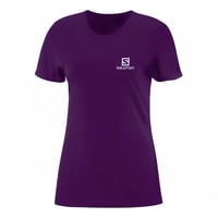 Camiseta Salomon Trainning VII SS Fem - Roxo