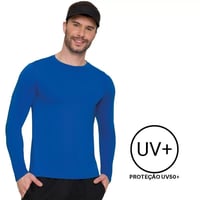 Camiseta Selene UV50+ ML Masc Royal