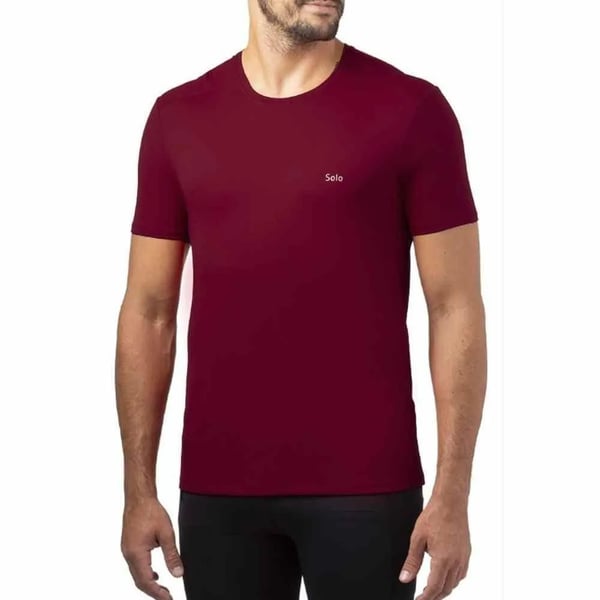 Camiseta Solo Ion Uv MC Masc - Cabernet