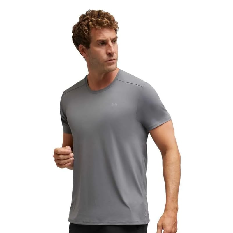 Camiseta Solo Ion Uv MC Masc - Cinza Gris
