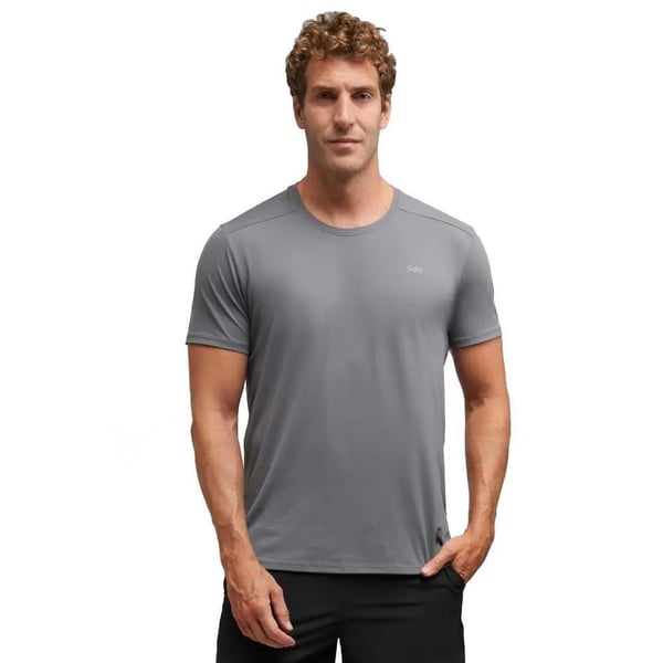 Camiseta Solo Ion Uv MC Masc - Cinza Gris