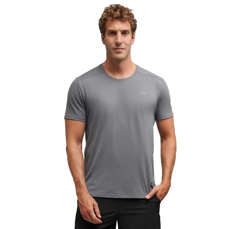 Camiseta Solo Ion Uv MC Masc - Cinza Gris