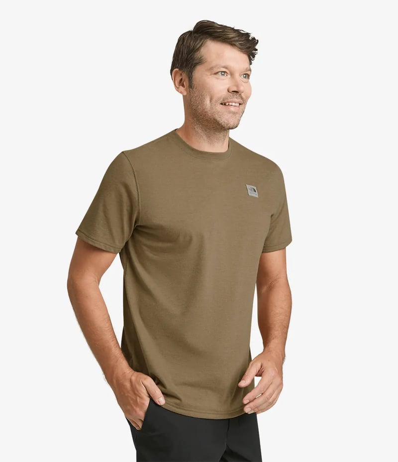 Camiseta The North Face Heritage Patch Heathered Tee Masc - Marrom