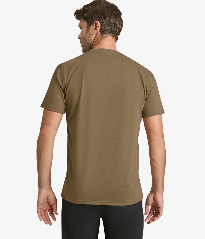 Camiseta The North Face Heritage Patch Heathered Tee Masc - Marrom