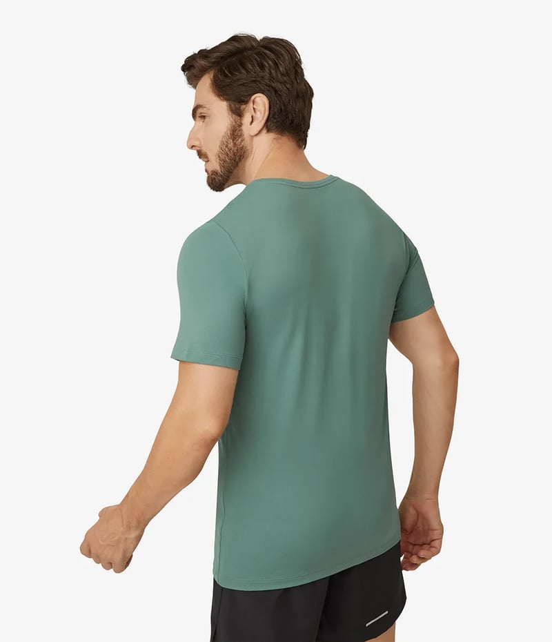 Camiseta The North Face Hyper Tee Crew Dark Sage Masc - Verde