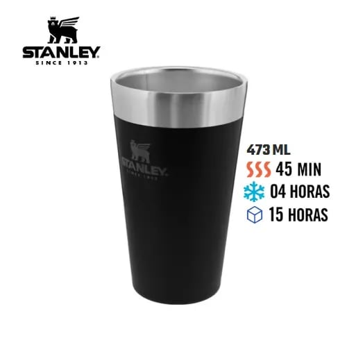 Copo Térmico Stanley Sem Tampa 473ml Preto