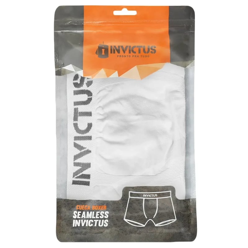 Cueca Invictus Boxer Seamless - Branco