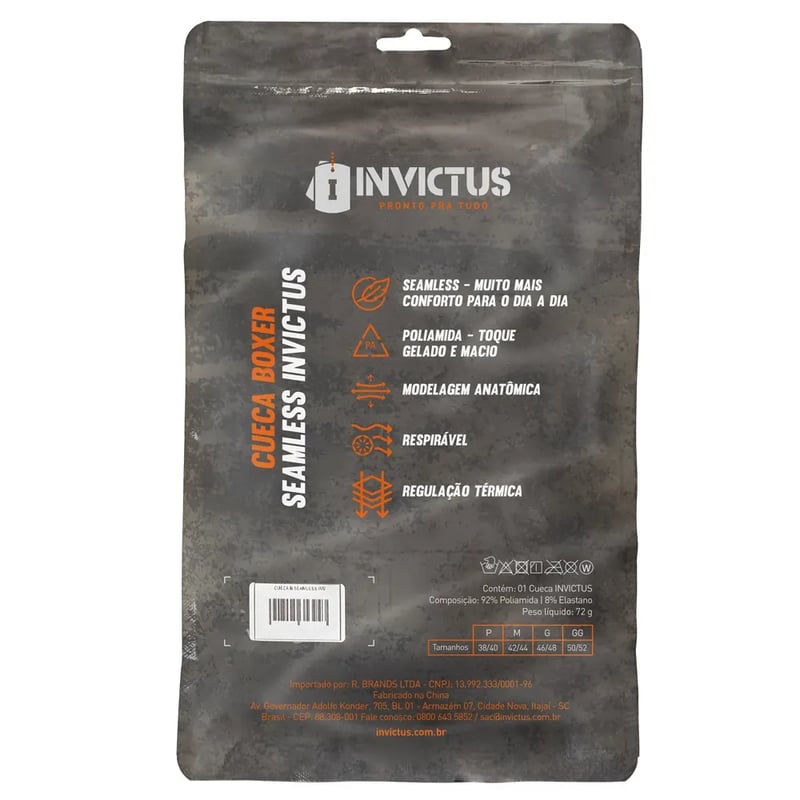 Cueca Invictus Boxer Seamless - Branco