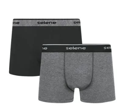 Cueca Selene Boxer Cotton 2 unidades