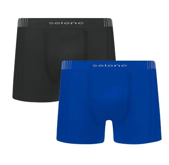 Cueca Selene Boxer Sem Costura - Kit 2 unidades
