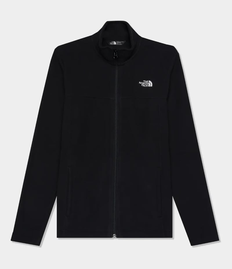 Fleece Glacier The North Face Full Zip Fem - Preto