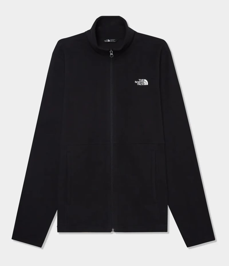 Fleece Glacier The North Face Full Zip Masc - Preto