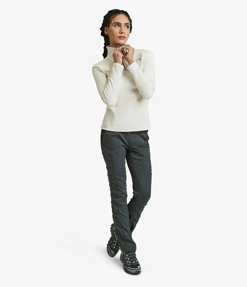Fleece The North Face Glacier 1/4 Zip Fem - Off White