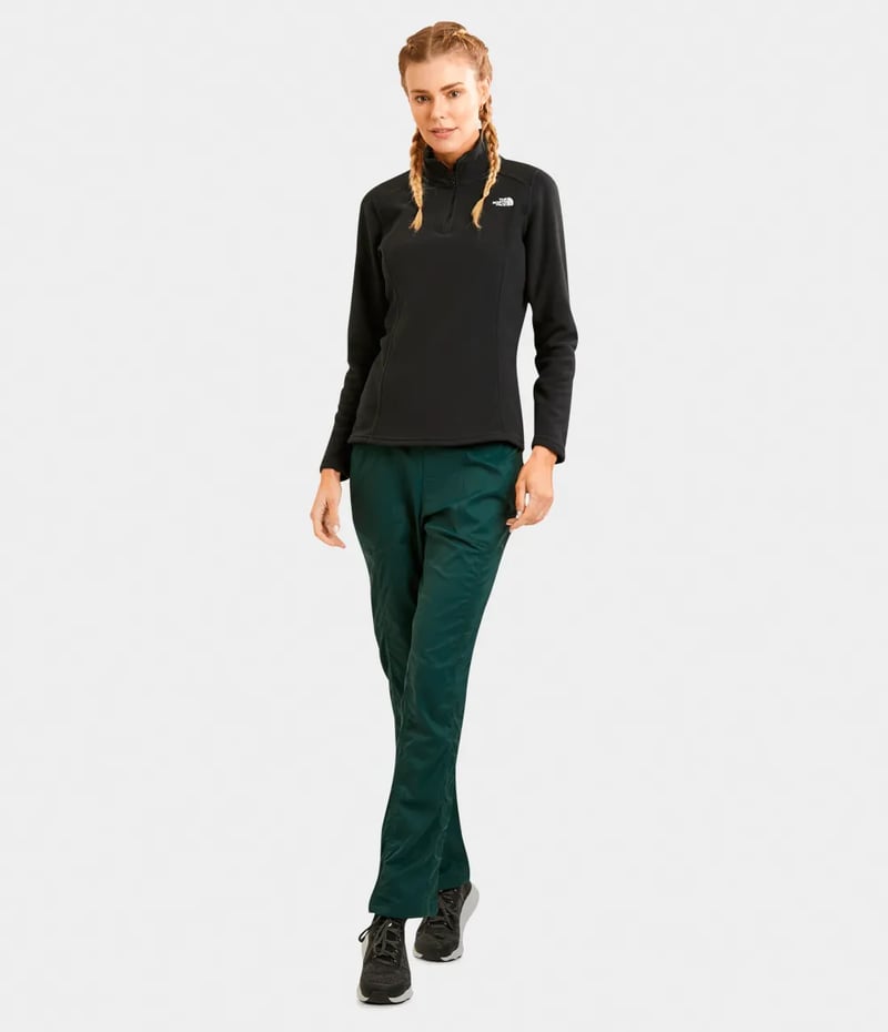 Fleece The North Face Glacier 1/4 Zip Fem - Preto