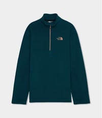 Blusa The North Face Fleece Glacier 1/4 Zip Masc - Azul Petróleo